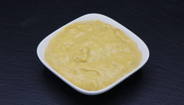 Joppiesauce vom Imbiss Fritz in Bielefeld: Würzig-cremige Sauce mit einer leichten Currynote – die perfekte Ergänzung zu Pommes und Snacks.